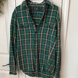 Polo by Ralph Lauren Green and Black Plaid Shirt
